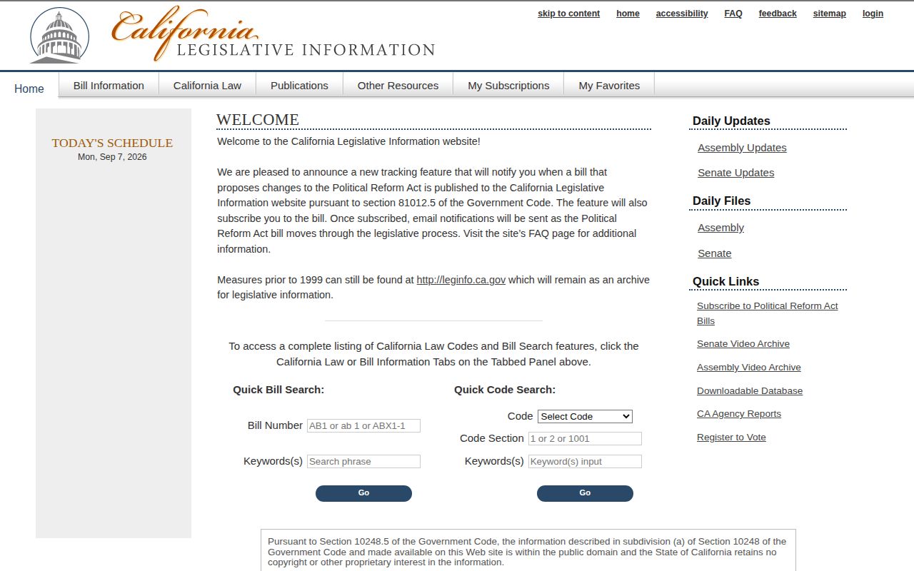 California public arrest information statute